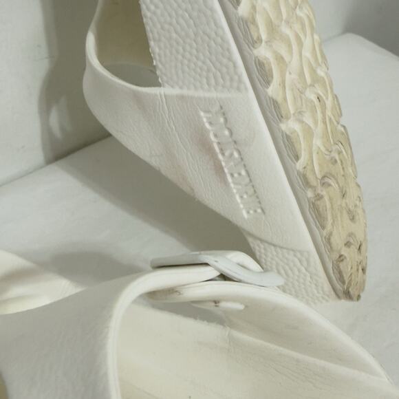 Birkenstock White Gizeh Eva Thong Sandals Size 5 - Picture 7 of 9